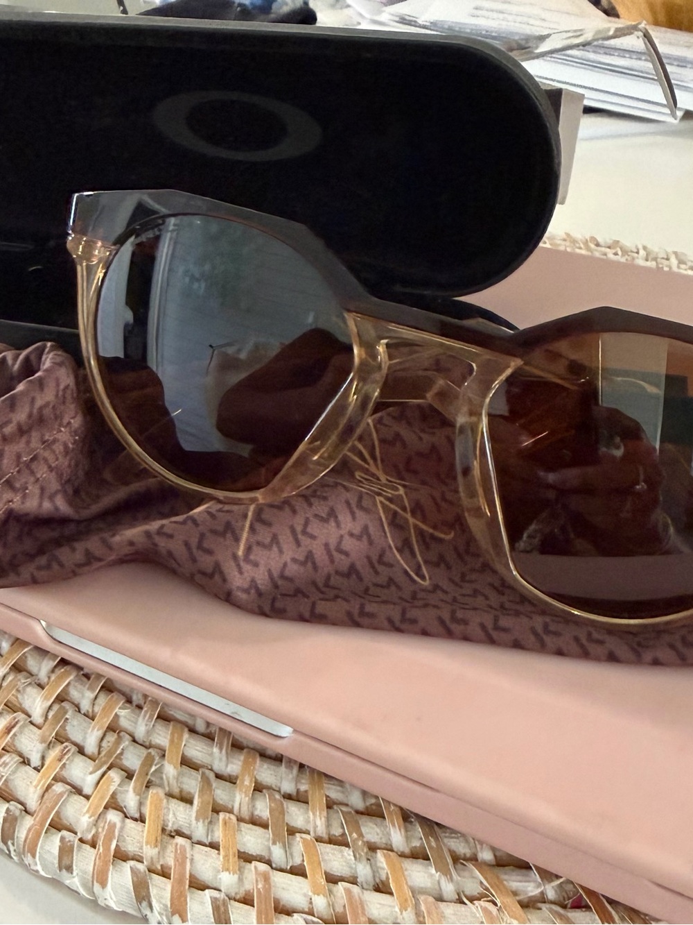Oakley Women's Brown Translucent sunglasses
